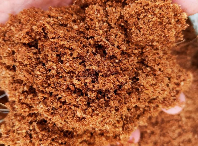 椰糠壓榨脫水處理機器視頻